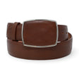 Genuine Leather Cowboy Belt Brown Color - Los Altos Boots - Front View 