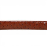 Cinturón de Avestruz Con Hebilla Metálica Texas Cognac - TMXB208013 - Tanner Mark Boots