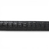 Cinturón de Caiman Negro Con Hebilla Metálica Texas - TMXB100159 - Tanner Mark Boots