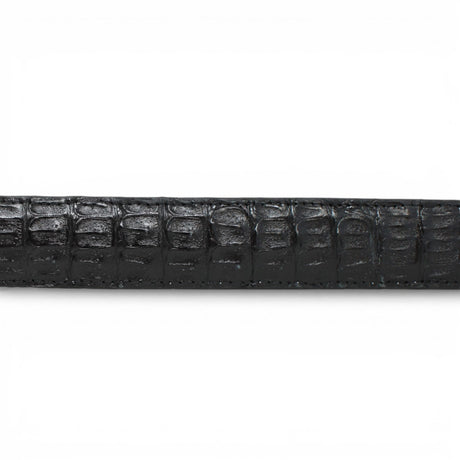 Cinturón de Caiman Negro Con Hebilla Metálica Texas - TMXB100159 - Tanner Mark Boots