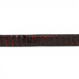 Cinturón de Caiman Negro Rojizo Con Hebilla Metálica Texas - TMXB200352 - Tanner Mark Boots