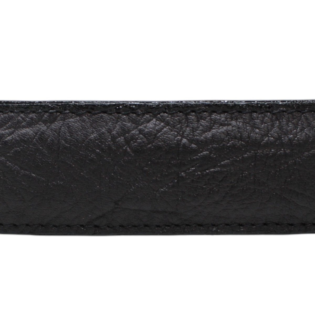 Cinturón de Cuello de Toro con Hebilla Metálica Texas Negro - Tanner Mark Boots