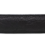 Cinturón de Cuello de Toro con Hebilla Metálica Texas Negro - Tanner Mark Boots