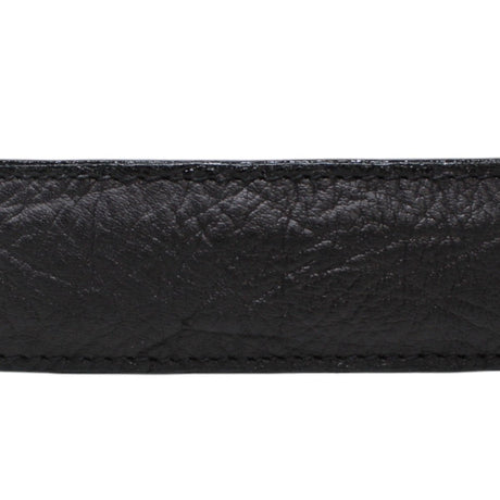 Cinturón de Cuello de Toro con Hebilla Metálica Texas Negro - Tanner Mark Boots