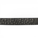 Cinturón de Piel con Estampado de Avestruz Negro y Gris con Hebilla Metálica Texas - TMB205578 - Tanner Mark Boots