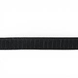 Cinturon de Piel con Estampado de Piton Jumbo y Hebilla Texas Negro - TMB205592 - Tanner Mark Boots