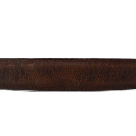 Cinturón de Piel con Hebilla Metálica Texas Cafe - Tanner Mark Boots