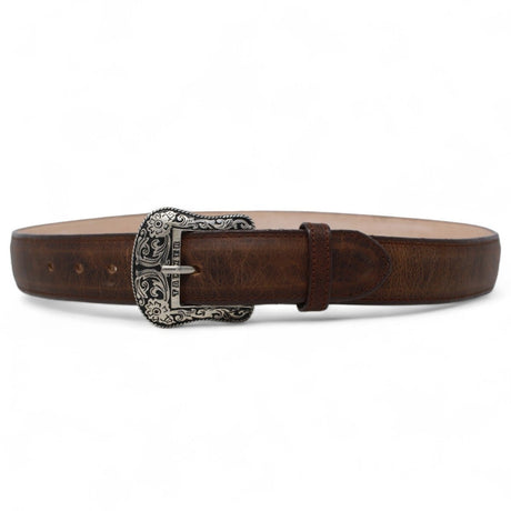 Cinturón de Piel con Hebilla Metálica Texas Cafe - Tanner Mark Boots