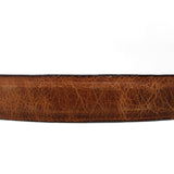 Cinturón de Piel con Hebilla Metálica Texas Cognac - Tanner Mark Boots