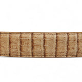 Cinturon de Piel Genuina con Estampado de Caiman Panza Hebilla Metálica Texas Arena - Tanner Mark Boots