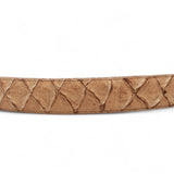 Cinturón de Piel Genuina con Estampado de Pirarucu y Hebilla Metálica Texas Arena - Tanner Mark Boots