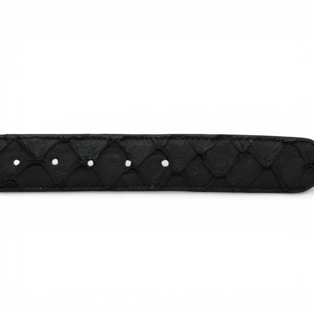 Cinturón de Pirarucu Con Hebilla Metálica Texas Negro Matte - TMXB208004 - Tanner Mark Boots