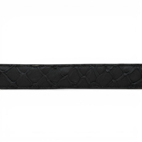 Cinturón de Pirarucu Con Hebilla Metálica Texas Negro Matte - TMXB208004 - Tanner Mark Boots