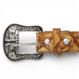 Cinturón de Pirarucu Con Hebilla Metálica Texas Oryx - TMXB201310 - Tanner Mark Boots