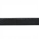 Cinturon de Piton Original en Negro Hebilla Metalica Texas - Tanner Mark Boots