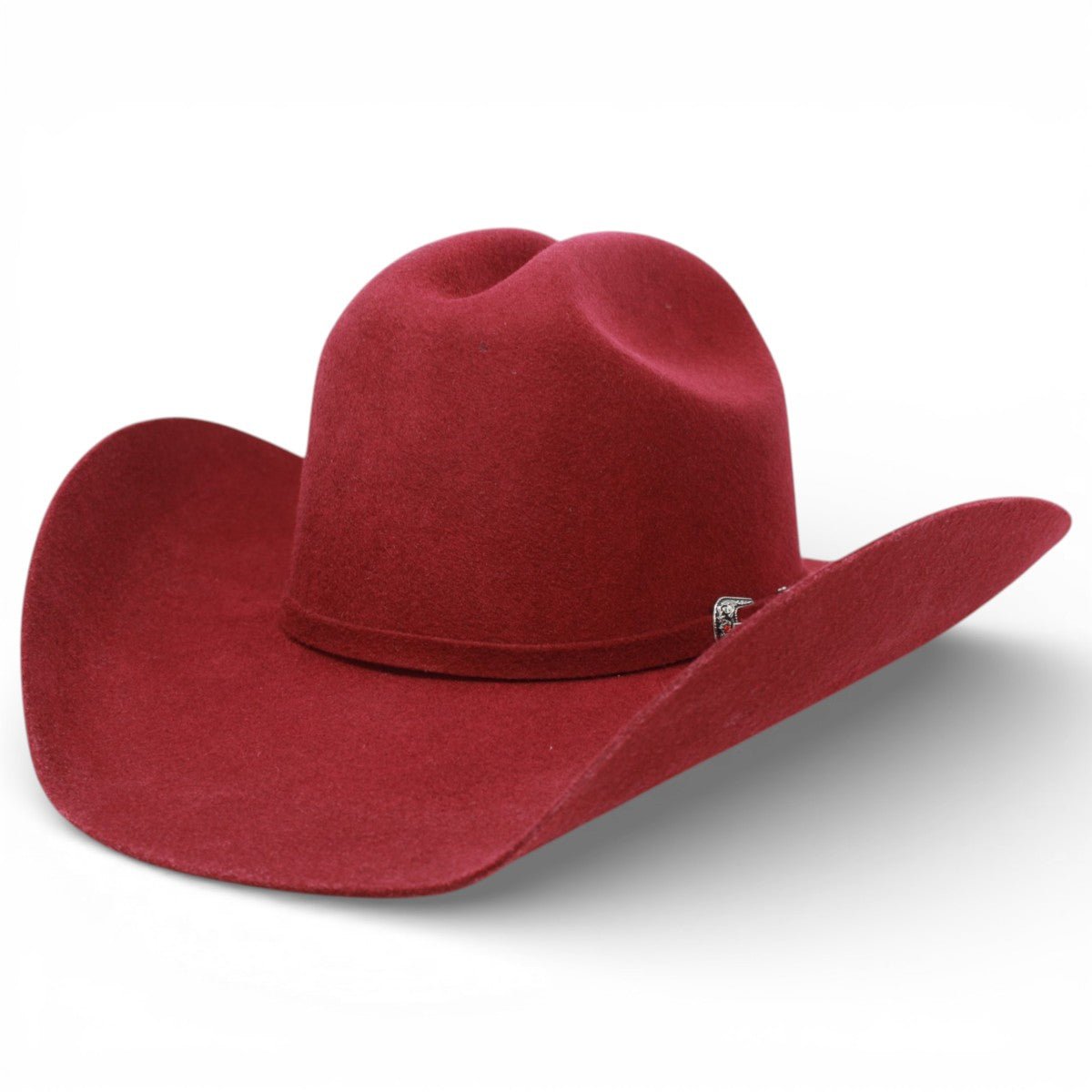 Cowboy Felt Hat 200X Sinaloa Style in Burgundy - White Diamonds Boots
