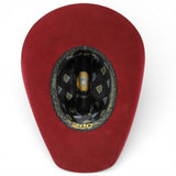 Cowboy Felt Hat 200X Sinaloa Style in Burgundy - White Diamonds Boots