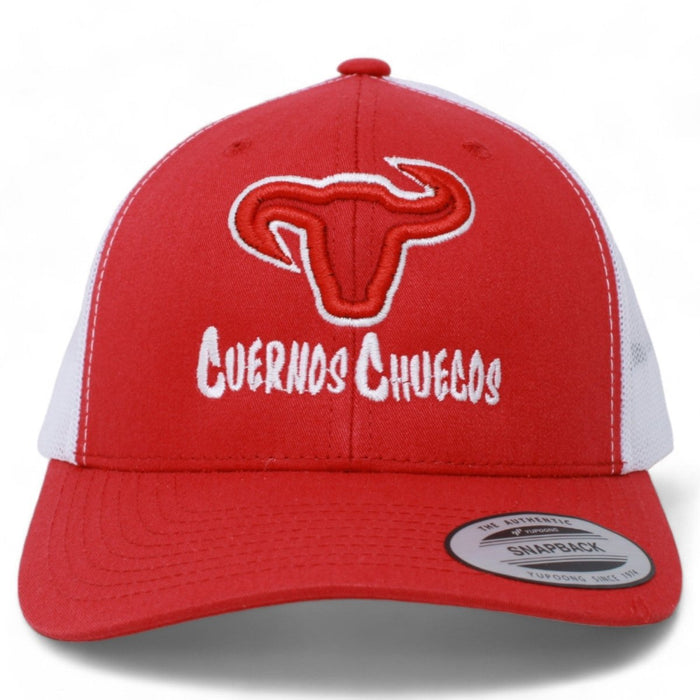 Cuernos Chuecos Trucker Hat with Embroidered Logo - Cuernos Chuecos