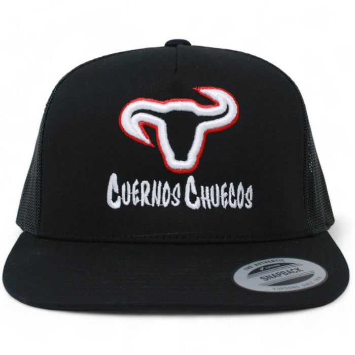 Cuernos Chuecos Trucker Hat with Embroidered Logo - Cuernos Chuecos