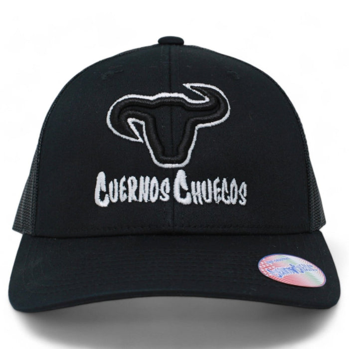 Cuernos Chuecos Trucker Hat with Embroidered Logo - Cuernos Chuecos