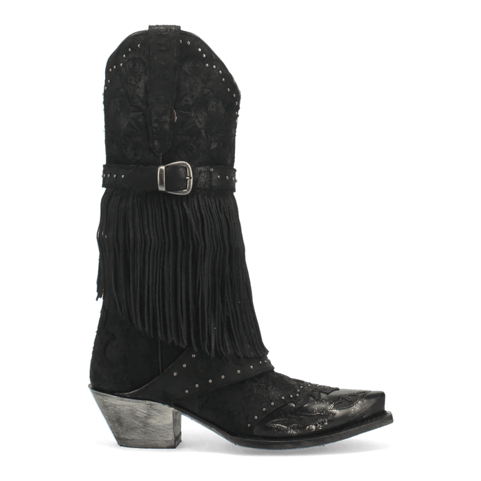 Dan Post Women's Bed of Roses Snip Toe Leather Boots - Black - Dan Post Boots