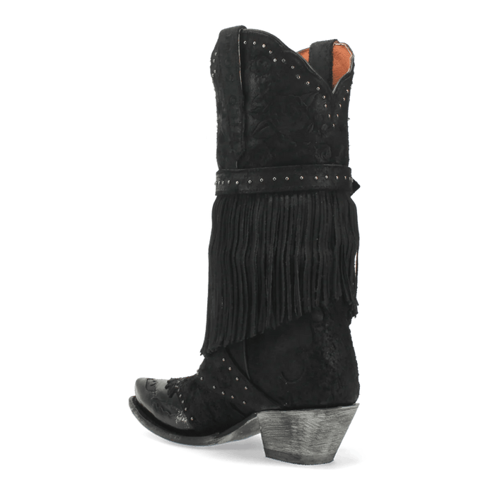 Dan Post Women's Bed of Roses Snip Toe Leather Boots - Black - Dan Post Boots