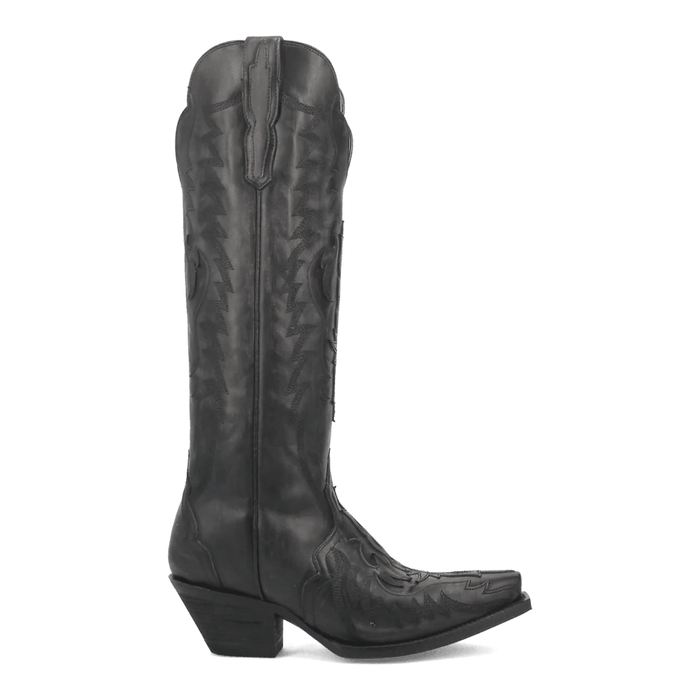 Dan Post Women's Hallie Snip Toe Leather Tall Boots - Black - Dan Post Boots