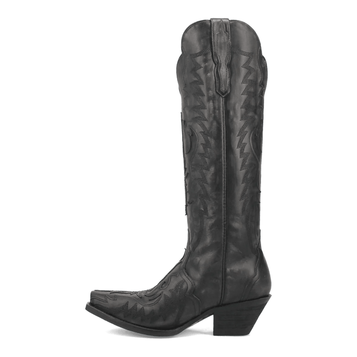 Dan Post Women's Hallie Snip Toe Leather Tall Boots - Black - Dan Post Boots