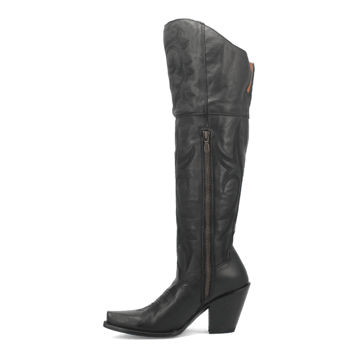 Dan Post Women's Jilted Snip Toe Leather Tall Boots - Black - Dan Post Boots