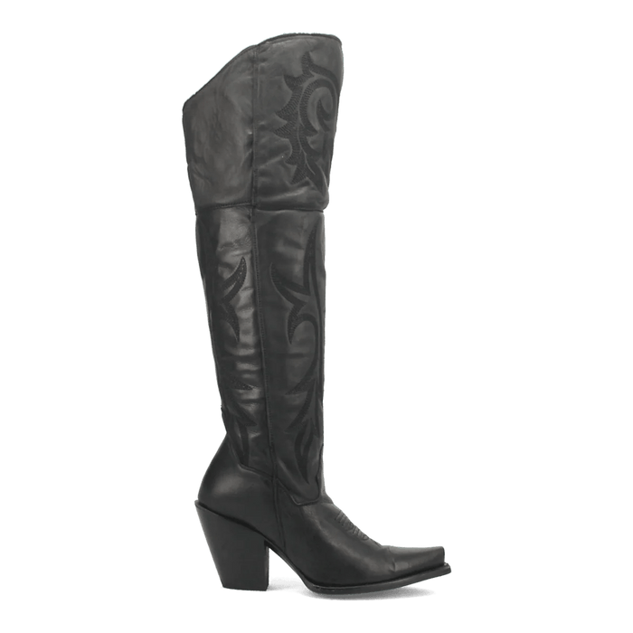 Dan Post Women's Jilted Snip Toe Leather Tall Boots - Black - Dan Post Boots