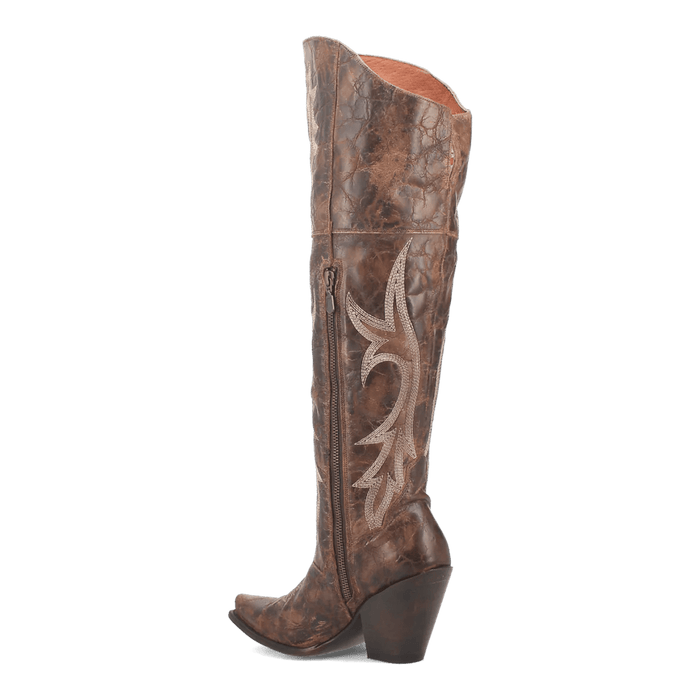 Dan Post Women's Jilted Snip Toe Leather Tall Boots - Brown - Dan Post Boots