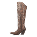 Dan Post Women's Jilted Snip Toe Leather Tall Boots - Brown - Dan Post Boots