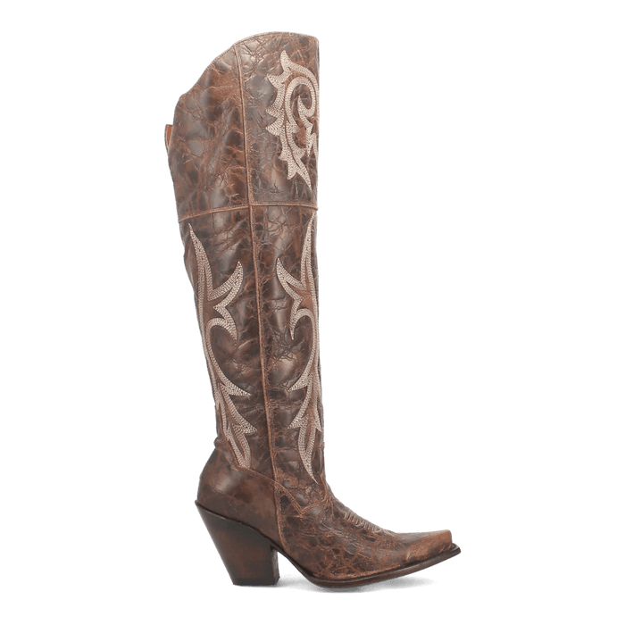 Dan Post Women's Jilted Snip Toe Leather Tall Boots - Brown - Dan Post Boots