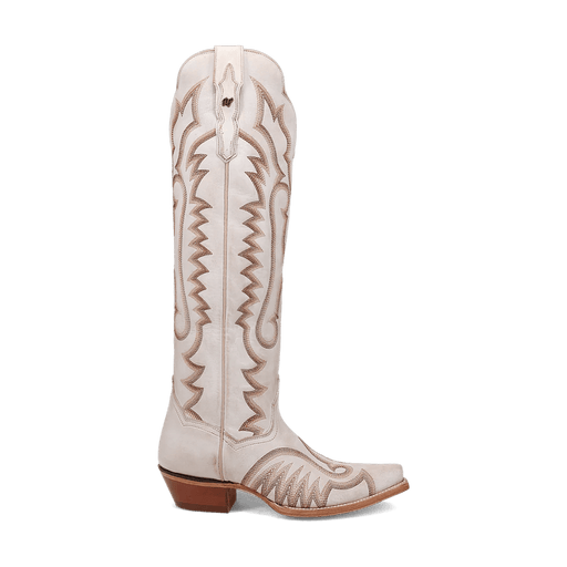 Dan Post Women's Josie Snip Toe Leather Tall Boots - White - Dan Post Boots