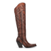 Dan Post Women's Seductress Snip Toe Leather Tall Boots - Chestnut - Dan Post Boots