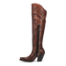 Dan Post Women's Seductress Snip Toe Leather Tall Boots - Chestnut - Dan Post Boots