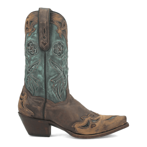 Dan Post Women's Vintage Bluebird Snip Toe Leather Boots - Chocolate - Dan Post Boots