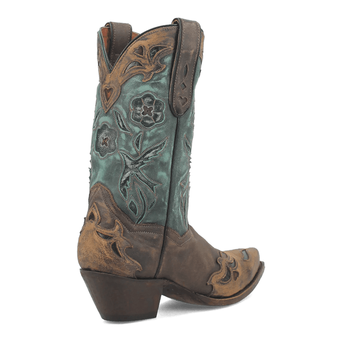 Dan Post Women's Vintage Bluebird Snip Toe Leather Boots - Chocolate - Dan Post Boots