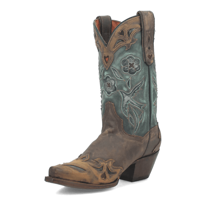 Dan Post Women's Vintage Bluebird Snip Toe Leather Boots - Chocolate - Dan Post Boots