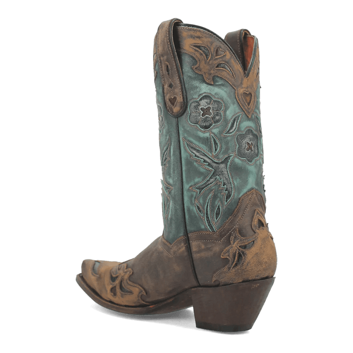 Dan Post Women's Vintage Bluebird Snip Toe Leather Boots - Chocolate - Dan Post Boots