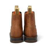 El Besserro Men's Square Toe Leather Ankle Boots Honey - Hooch