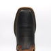 El Besserro Men's Square Toe Leather Ankle Boots w/ Rubber Sole Black - Hooch