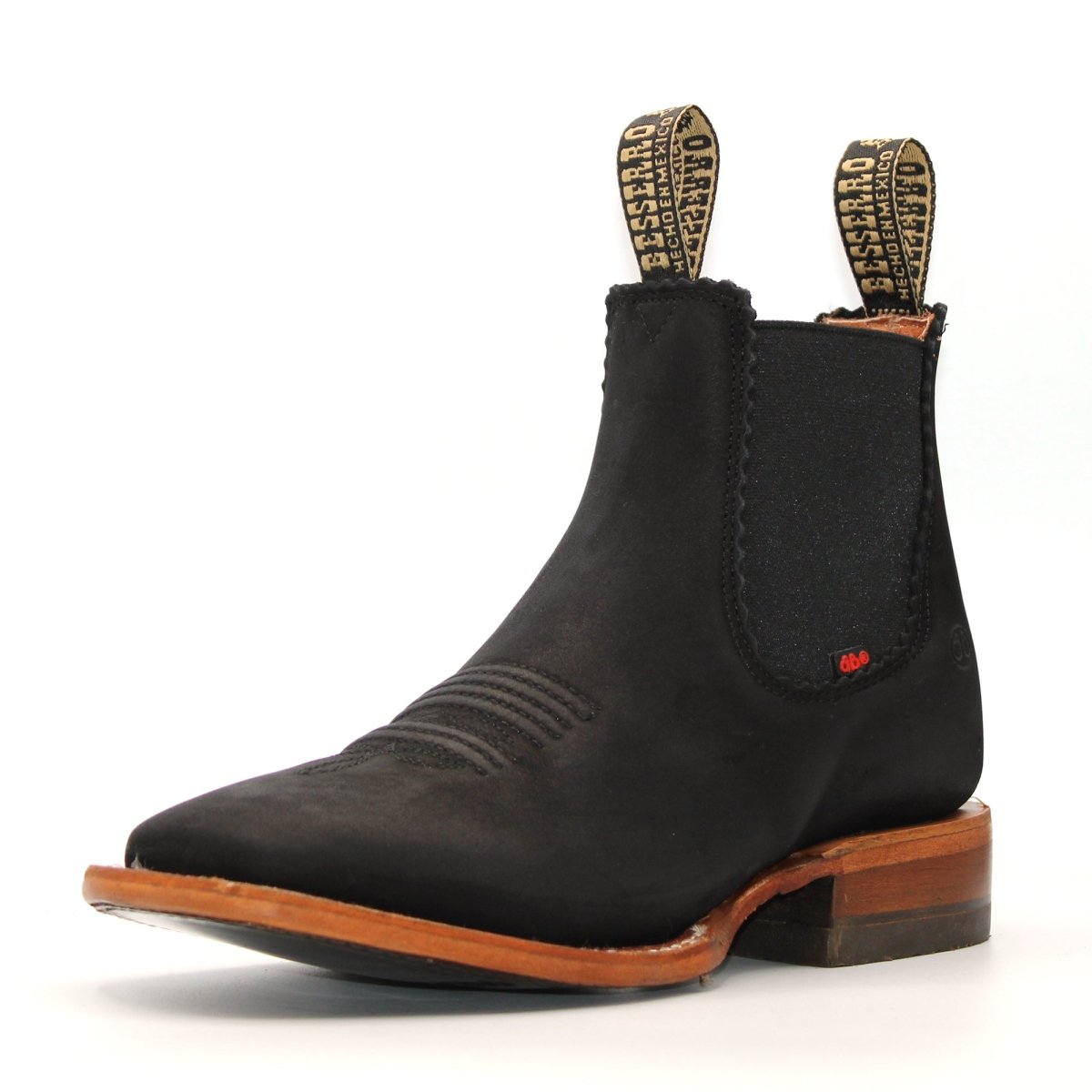 El Besserro Women s Square Toe Ankle Boots Black Suede CaballoBronco