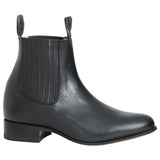 El Canelo - Charro Ankle Boot - Atlas Black 232 - Diana Zapateria Inc