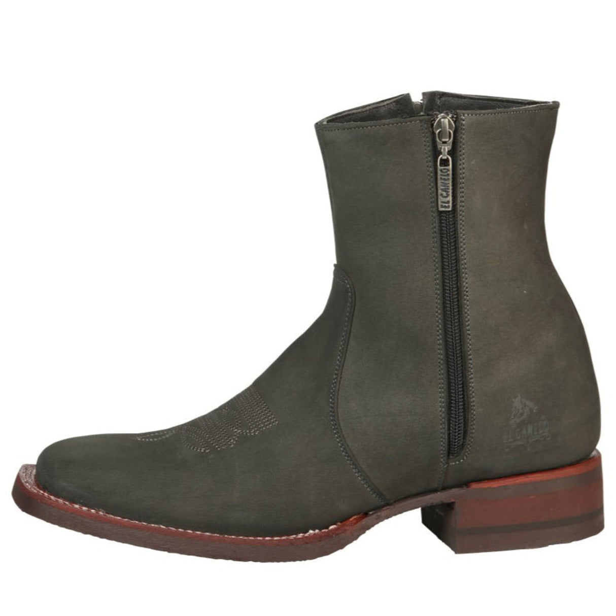 El Canelo Men’s Grey Ankle Boots - Nobuck Gray 45213 - Diana Zapateria Inc