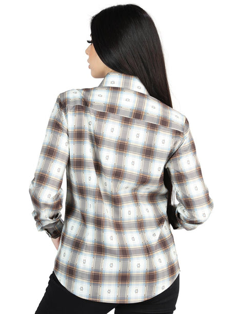 El General - Casual Long - Sleeve Shirt - Brown/Sand 44717 - Diana Zapateria Inc