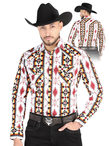 El General - Casual Long Sleeve Shirt - White 44502 - Diana Zapateria Inc