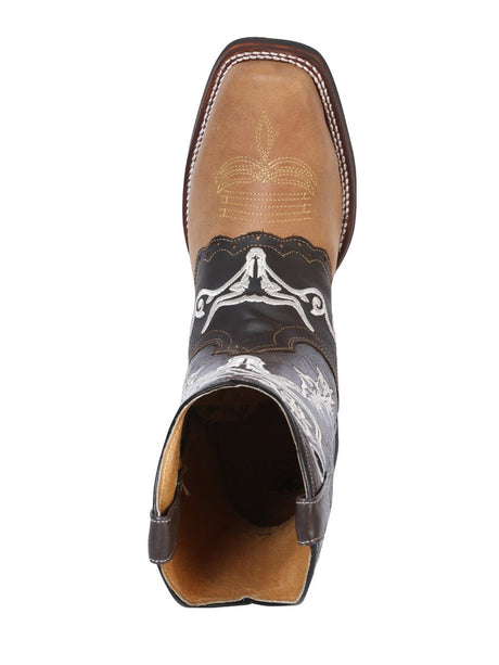 El General Rodeo Boot - Crazy Honey/ Dark Brown 33316 - Diana Zapateria Inc