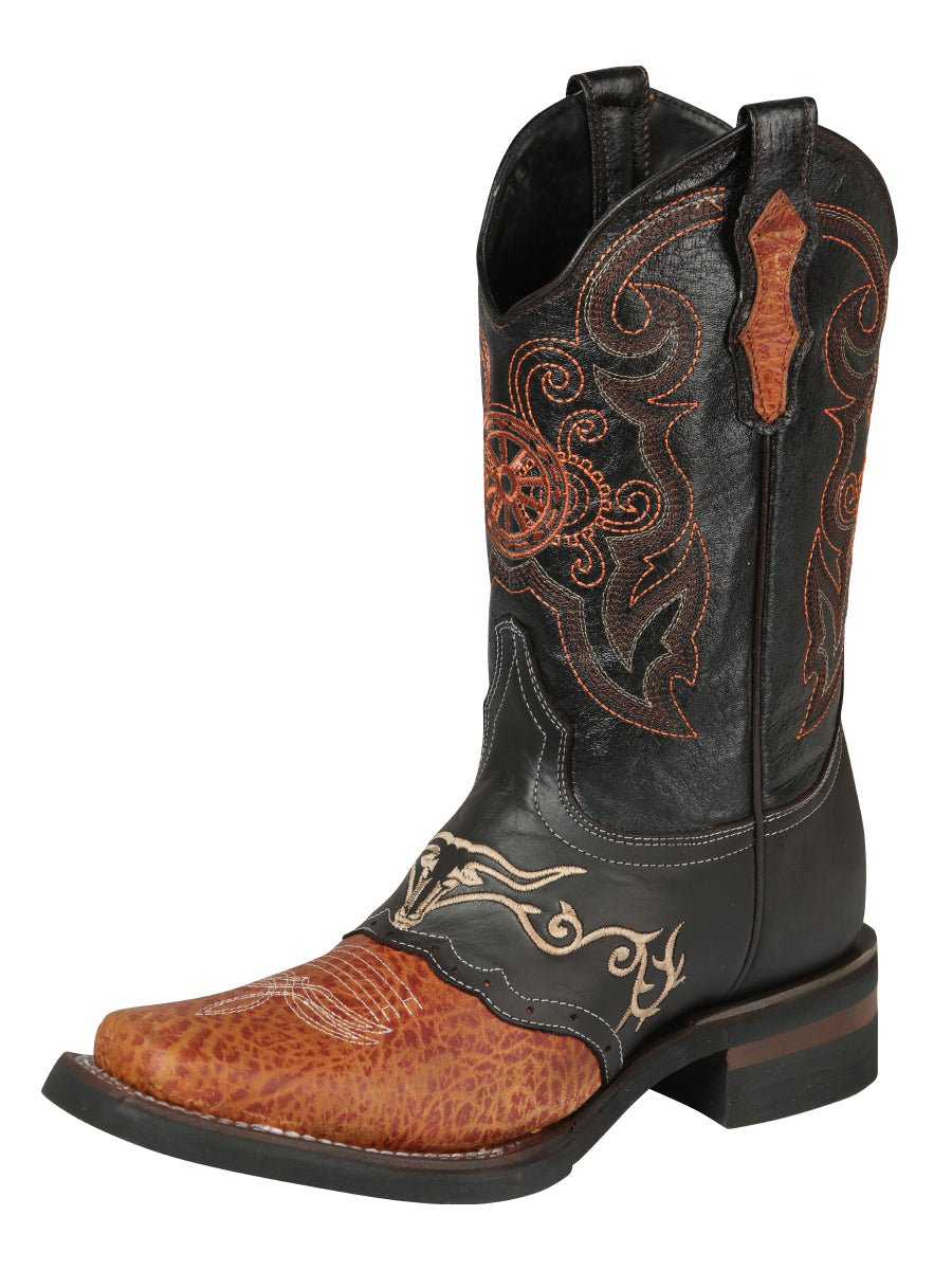 El General Rodeo Boot - Crazy Wine with Embroidery GEN-40667