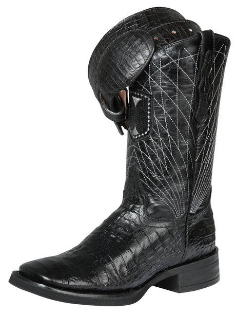 El General Rodeo - Printed Alligator leather boots - Black 44671 - Diana Zapateria Inc